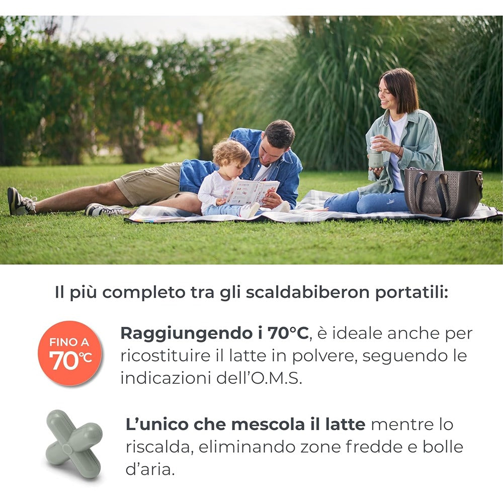 Nuvita Scaldabiberon Portatile Universale Mix70 Con Funzione Scalda E Mescola