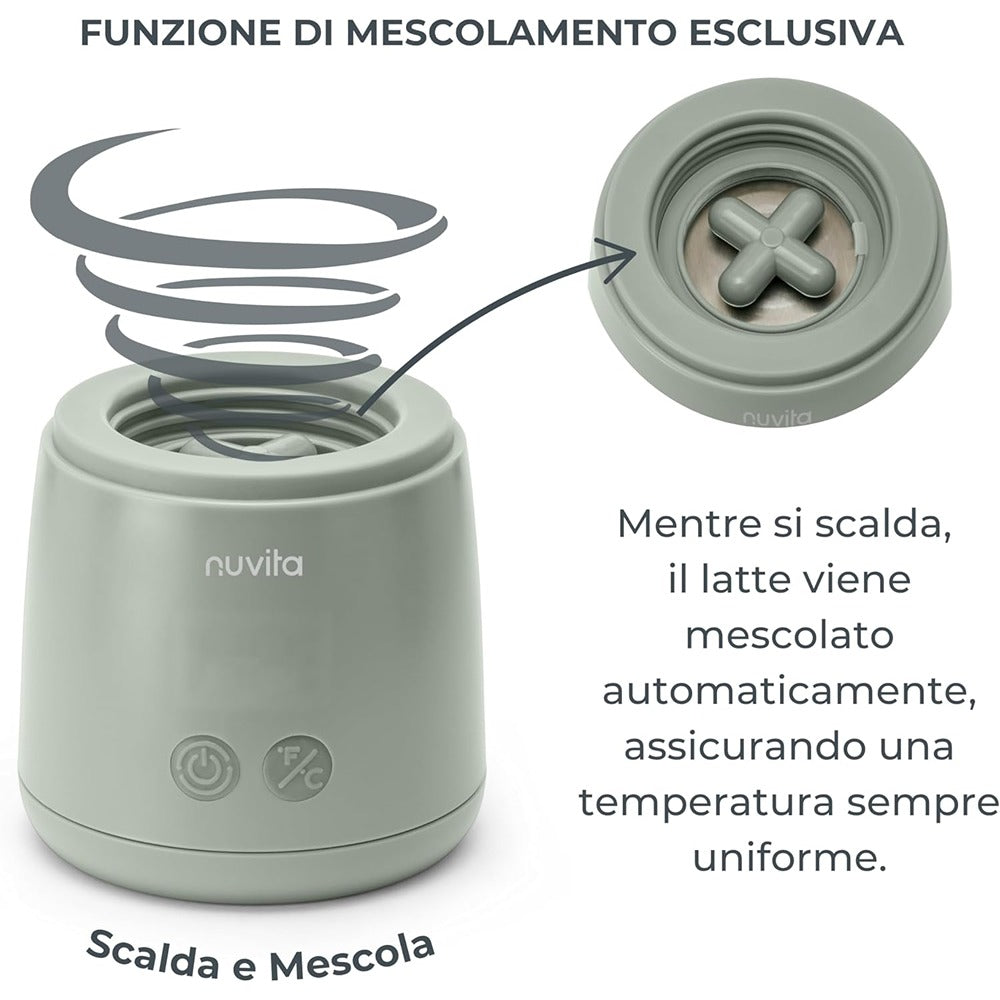 Nuvita Scaldabiberon Portatile Universale Mix70 Con Funzione Scalda E Mescola