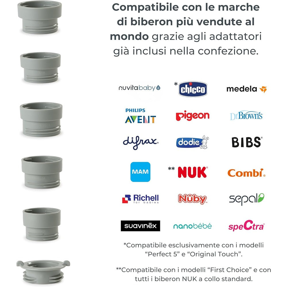 Nuvita Scaldabiberon Portatile Universale Mix70 Con Funzione Scalda E Mescola