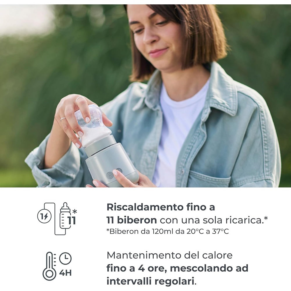 Nuvita Scaldabiberon Portatile Universale Mix70 Con Funzione Scalda E Mescola