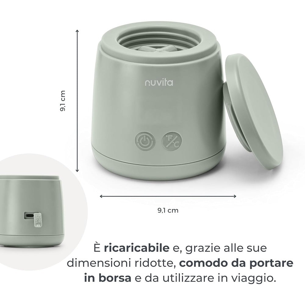 Nuvita Scaldabiberon Portatile Universale Mix70 Con Funzione Scalda E Mescola