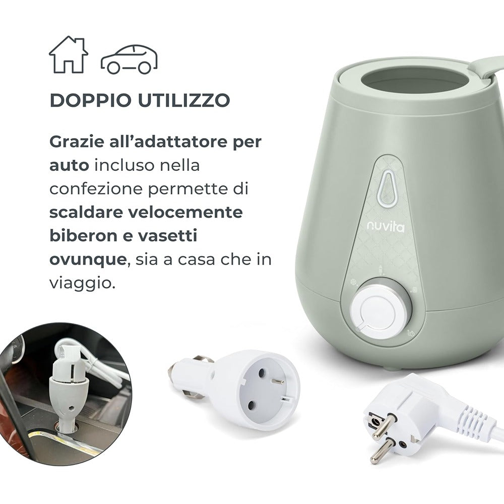 Nuvita Scaldabiberon Casa Auto Sage Green