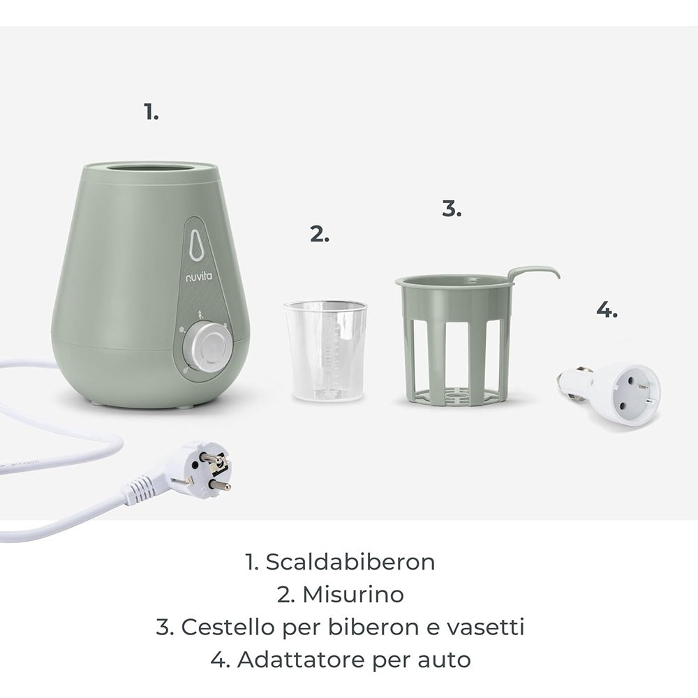 Nuvita Scaldabiberon Casa Auto Sage Green