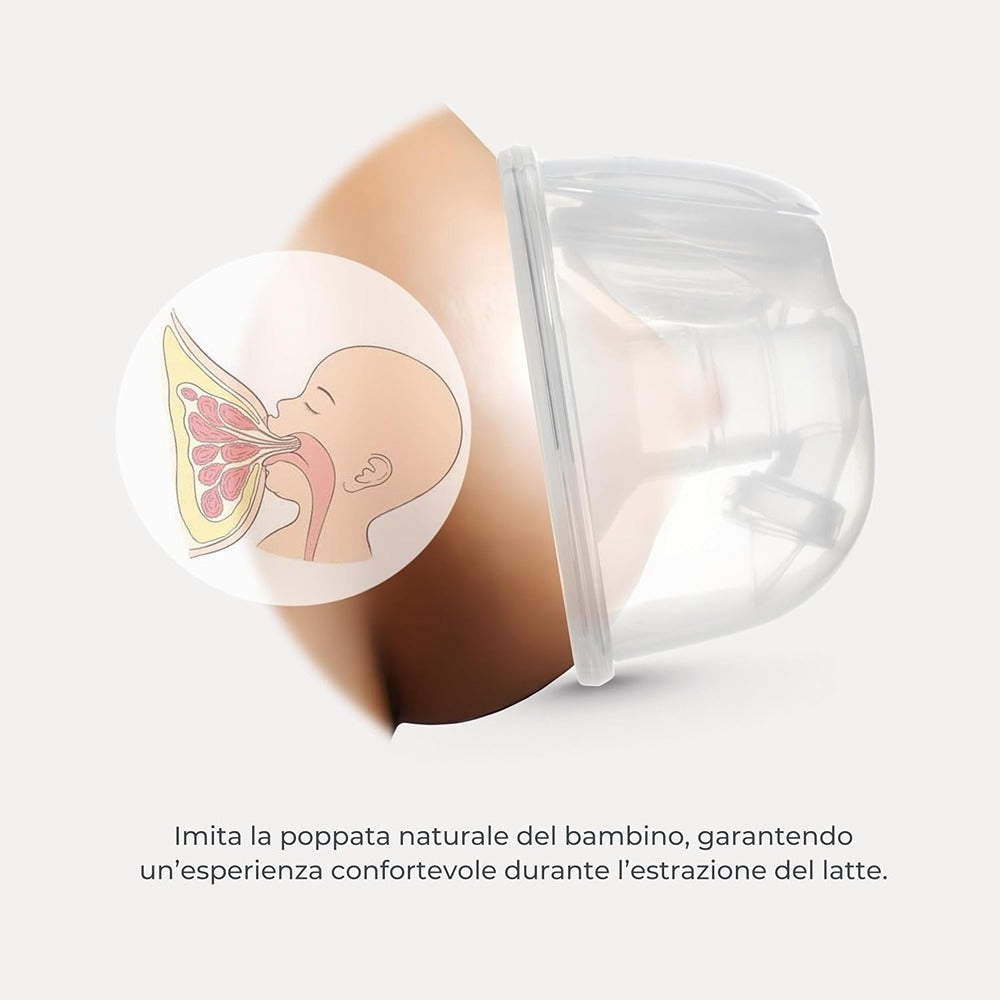 Nuvita Materno Smart Wear Tiralatte Elettrico Indossabile 3 Fasi