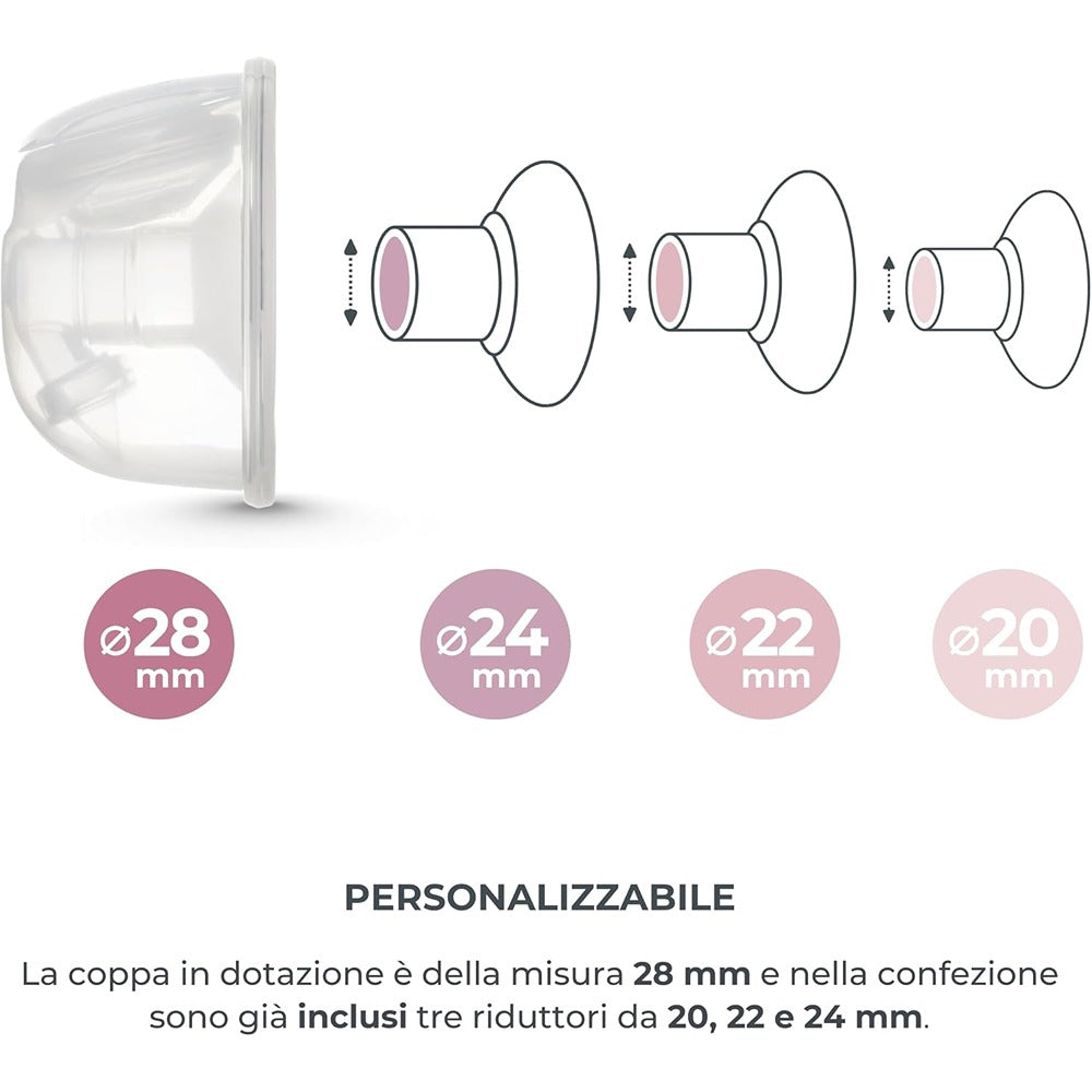 Nuvita Materno Smart Wear Tiralatte Elettrico Indossabile 3 Fasi