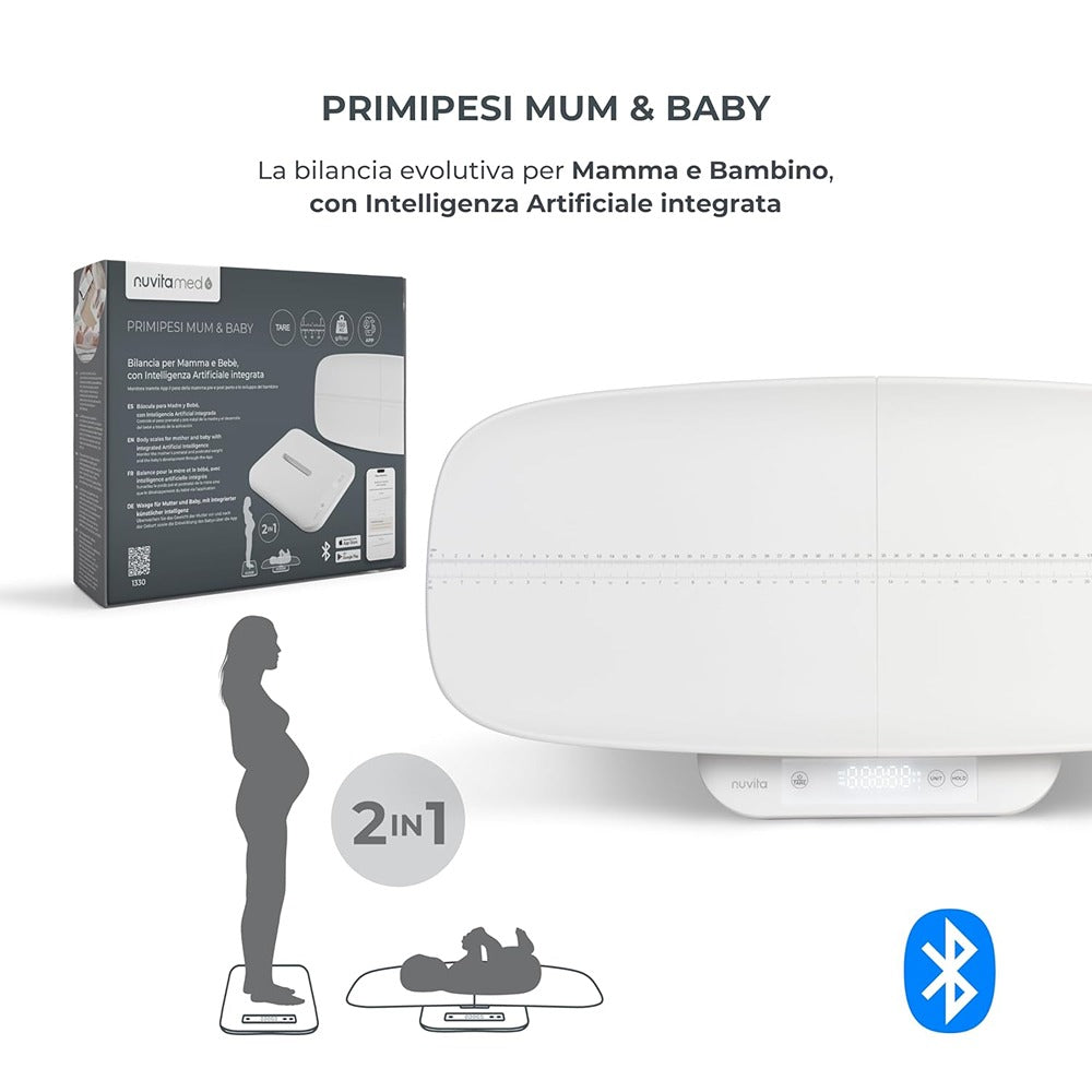 Nuvita Bilancia Digitale PrimiPesi Per Mamma E Bebè