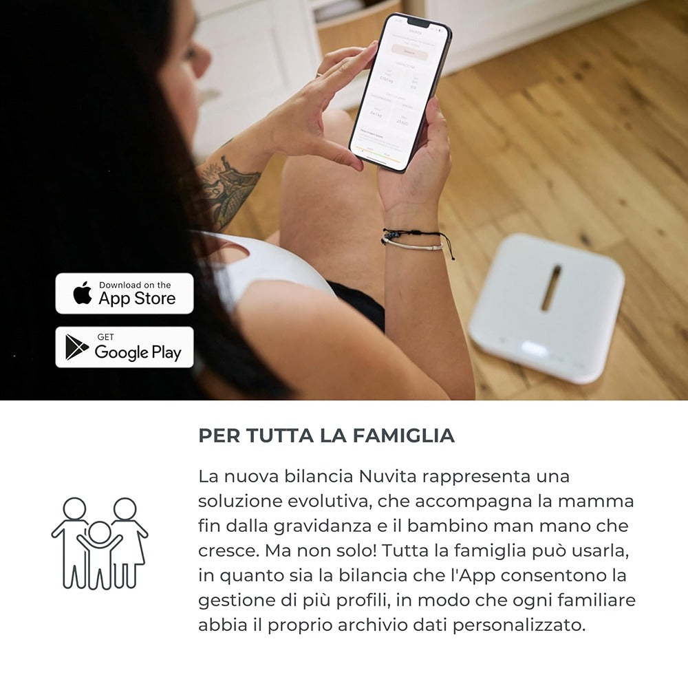 Nuvita Bilancia Digitale PrimiPesi Per Mamma E Bebè