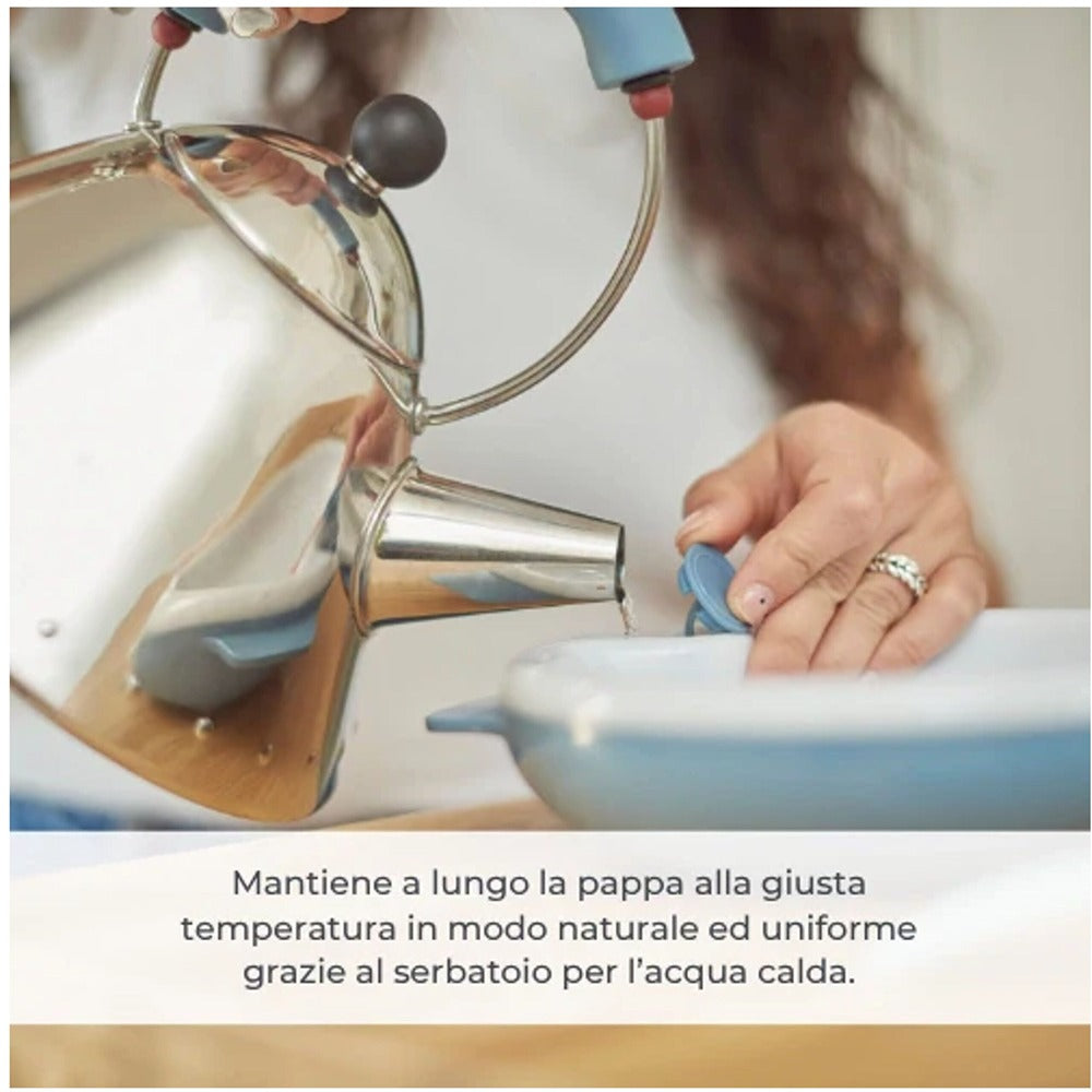 Nuvita Piatto Termico Con Serbatoio Powder Blue