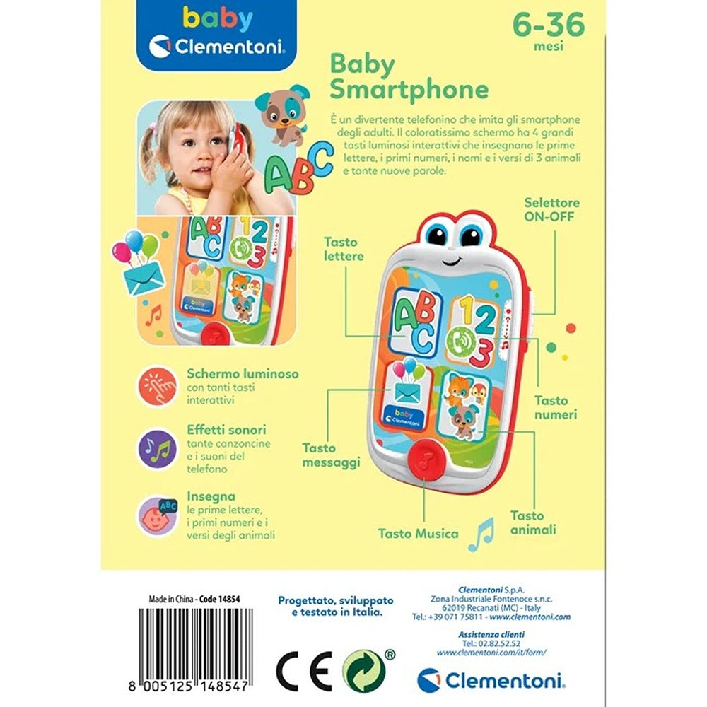 Clementoni Baby Smarphone Rosso