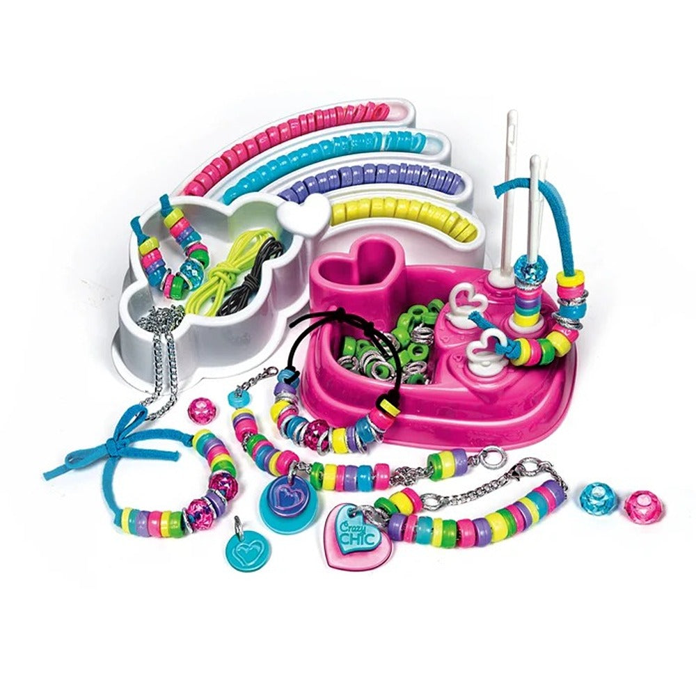 Clementoni Crazy Chic Rainbow Bracelets - Set per Realizzare Braccialetti