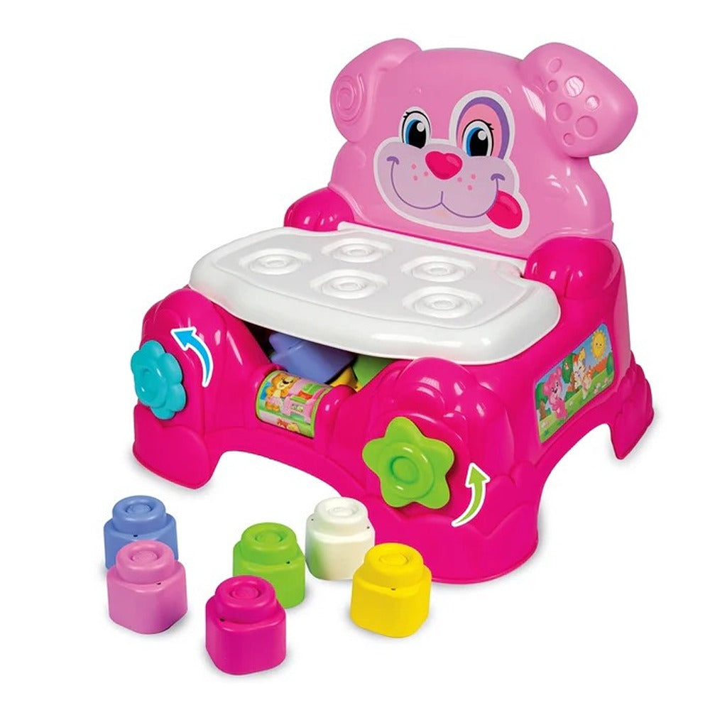 Clementoni Soft Clemmy Poltroncina Portamattoncini Rosa