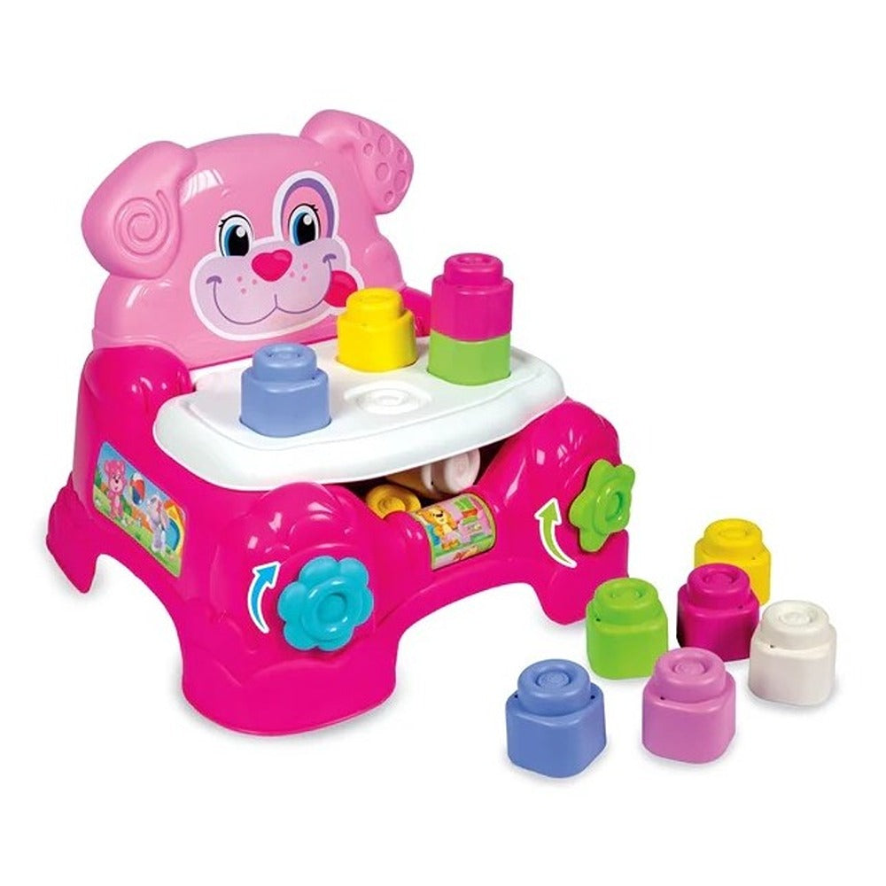 Clementoni Soft Clemmy Poltroncina Portamattoncini Rosa