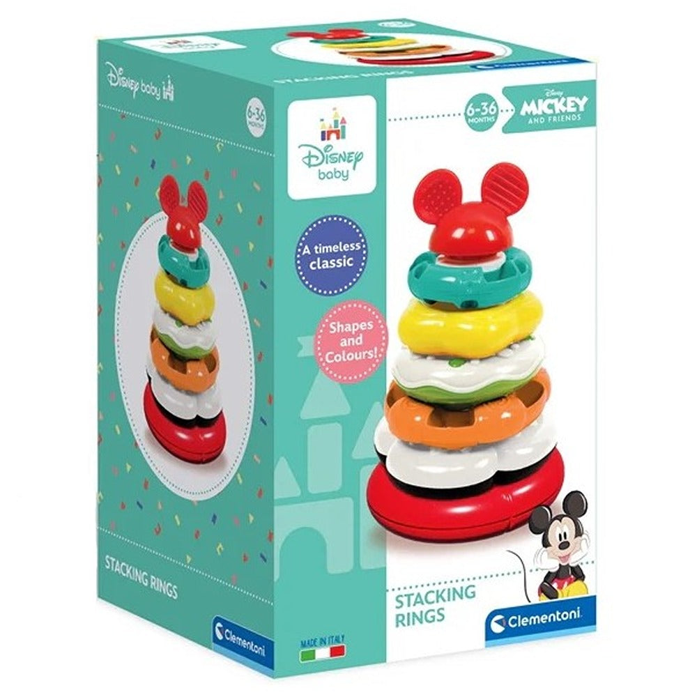 Clementoni Disney Baby Mickey Stacking Rings - Anelli Impilabili Baby Mickey