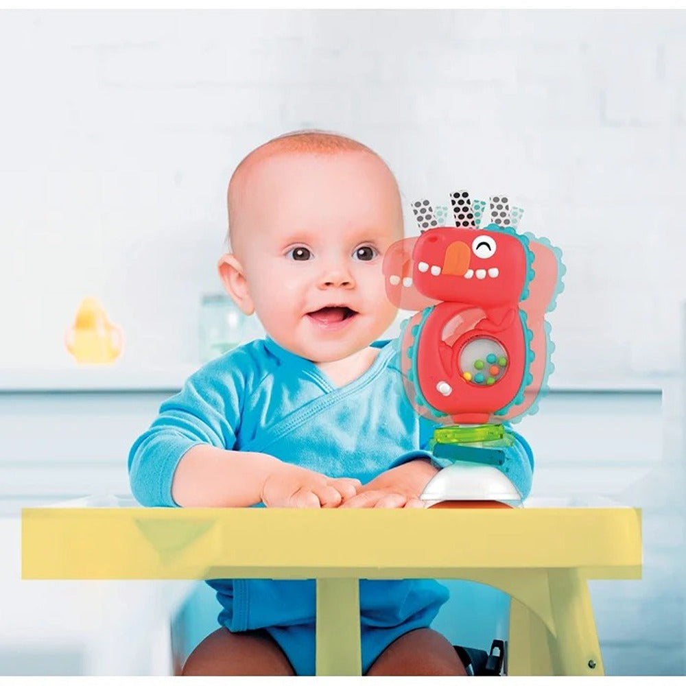 Clementoni Baby Hungry Dino - Shake & Play - Sonaglino Dinosauro Interattivo