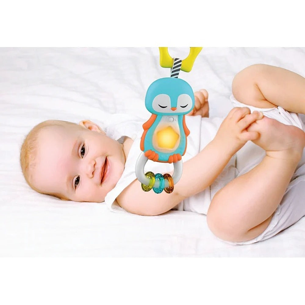 Clementoni Baby Sweet Penguin - Light & Melodies - Sonaglino Pinguino Interattivo