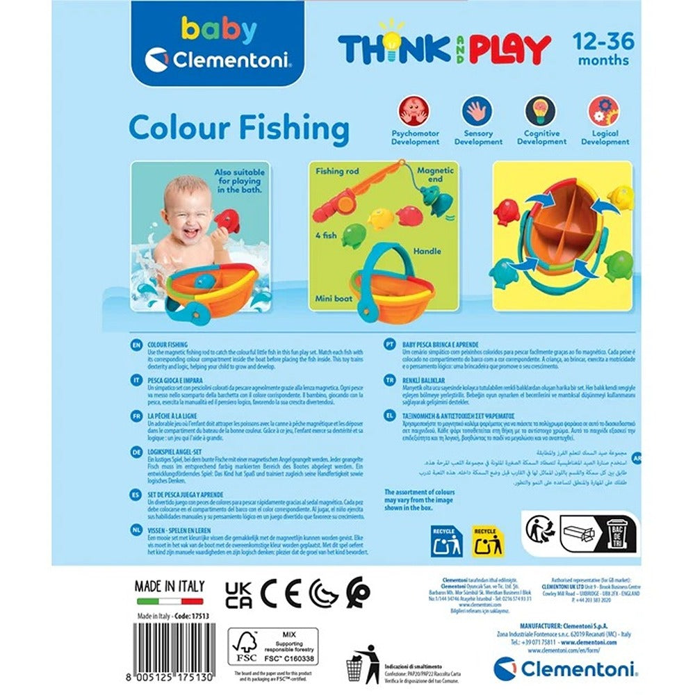 Clementoni Baby Colour Fishing - Pesca Gioca E Impara