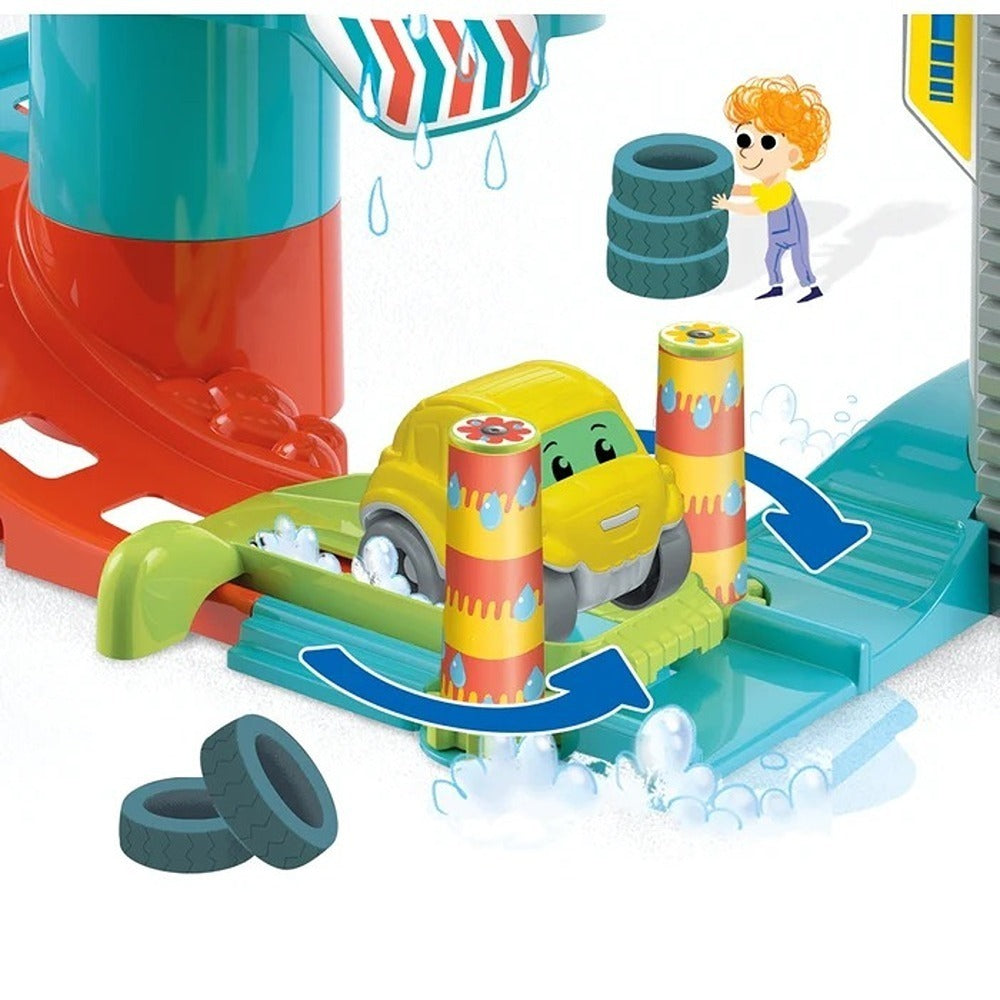 Clementoni Baby Tumbling Cars Fire Station - Stazione Pompieri Con Pista