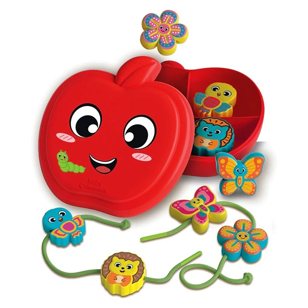 Clementoni Montessori Happy Apple & Friends - Lacing game