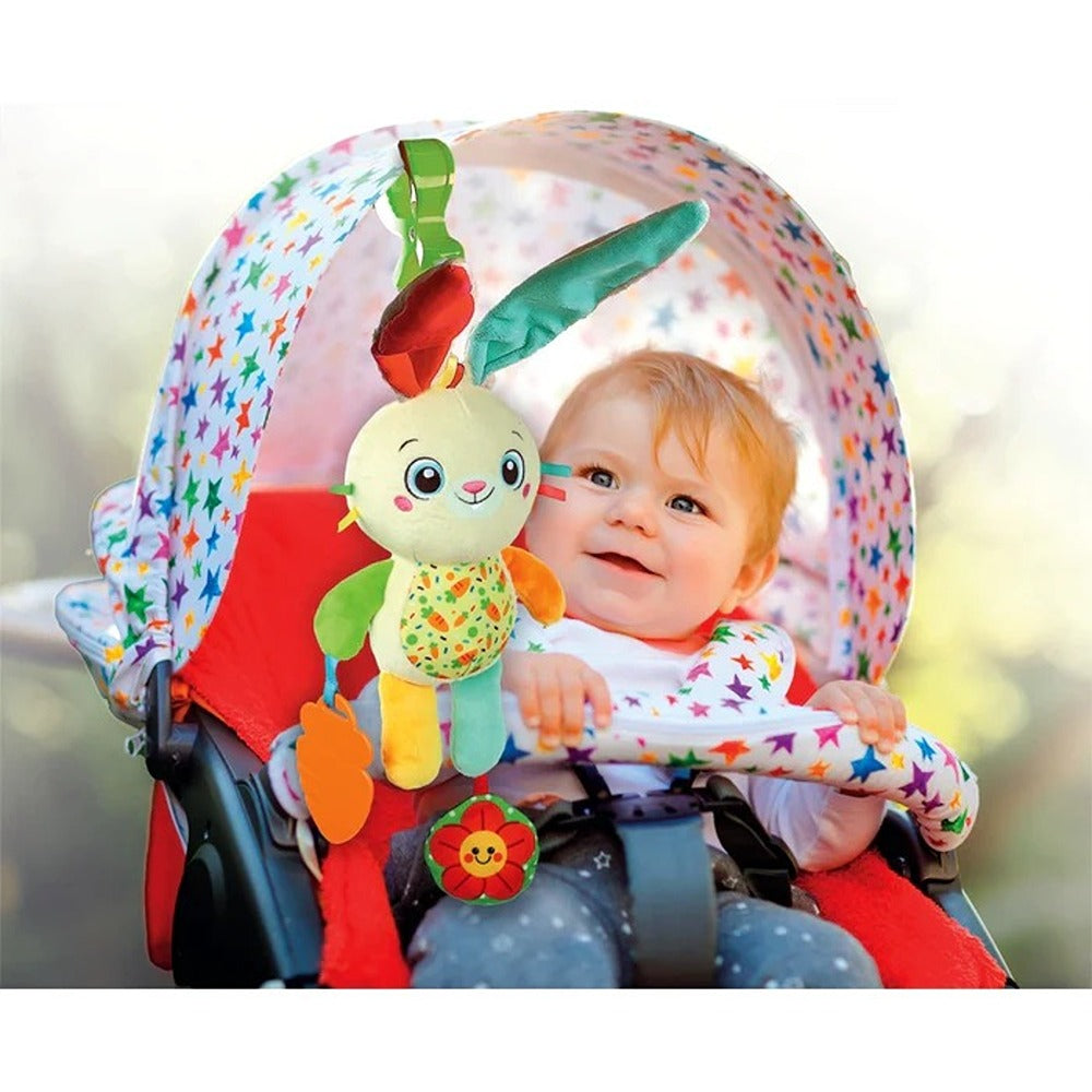 Clementoni Baby Easy-Peasy Soft Bunny - Morbido Coniglietto di Peluche