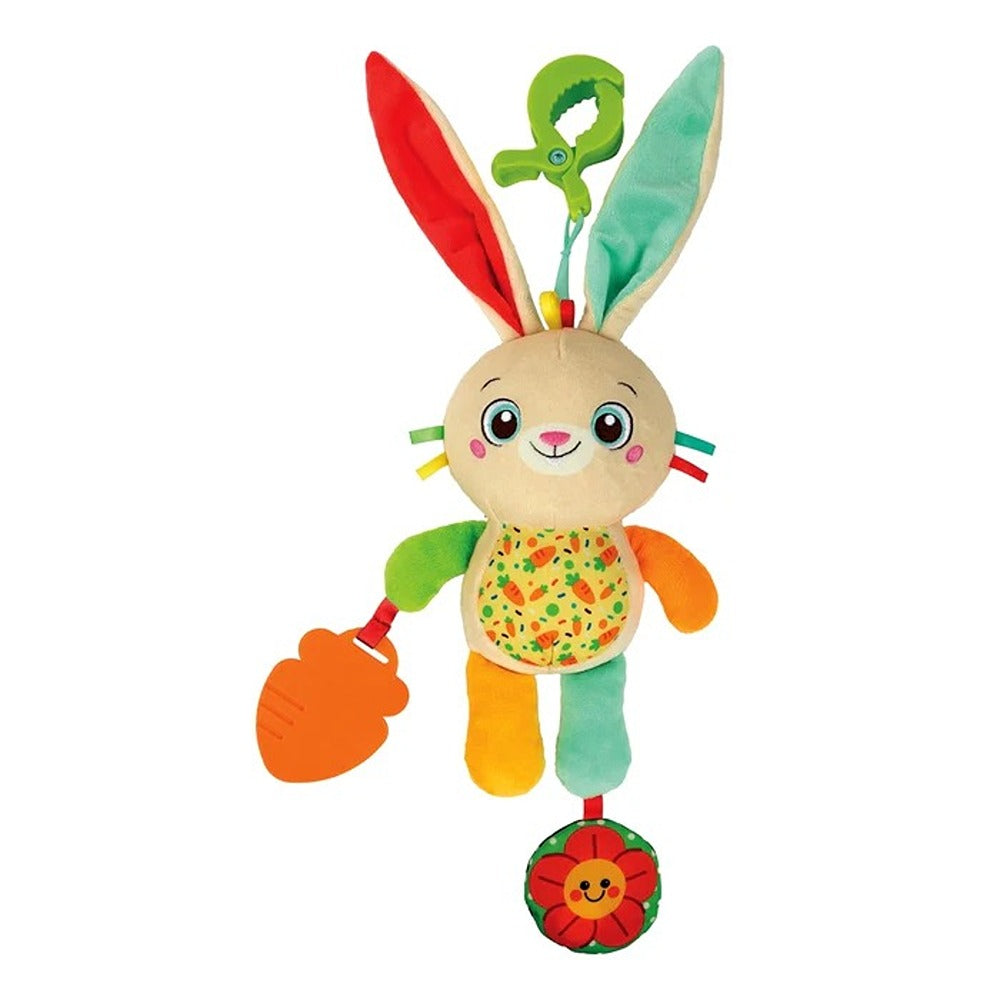 Clementoni Baby Easy-Peasy Soft Bunny - Morbido Coniglietto di Peluche