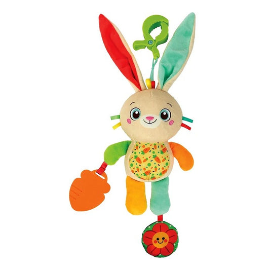 Clementoni Baby Easy-Peasy Soft Bunny - Morbido Coniglietto di Peluche