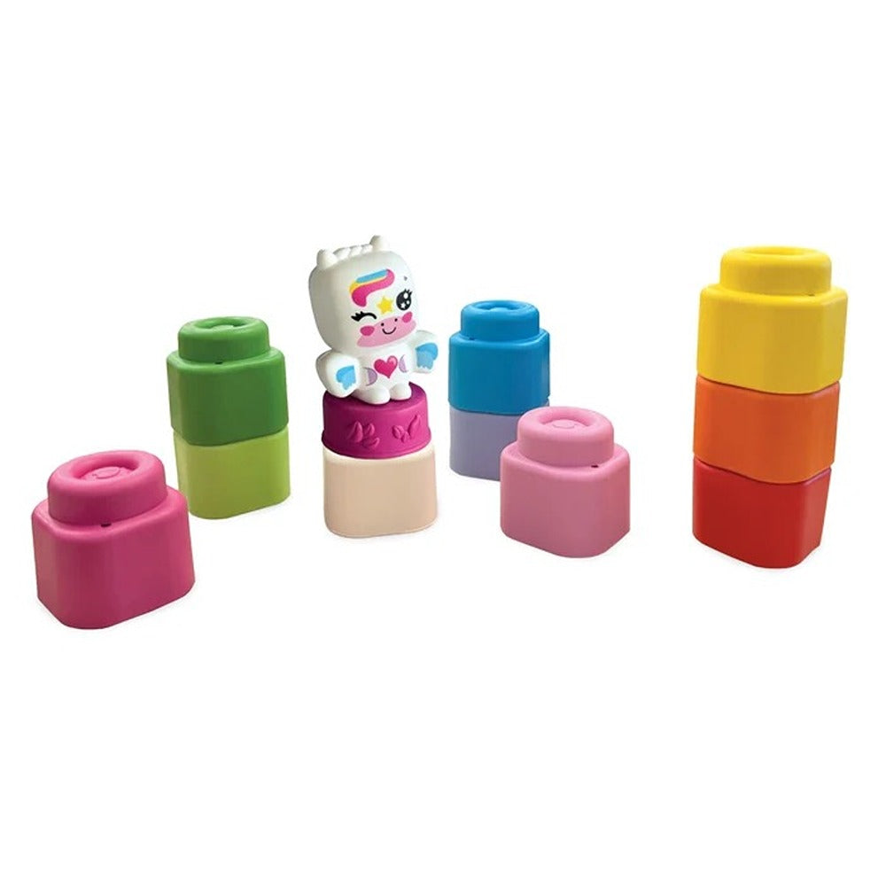 Clementoni Soft Clemmy Set Mattoncini Morbidi Con Personaggio Unicorno 10 Pezzi