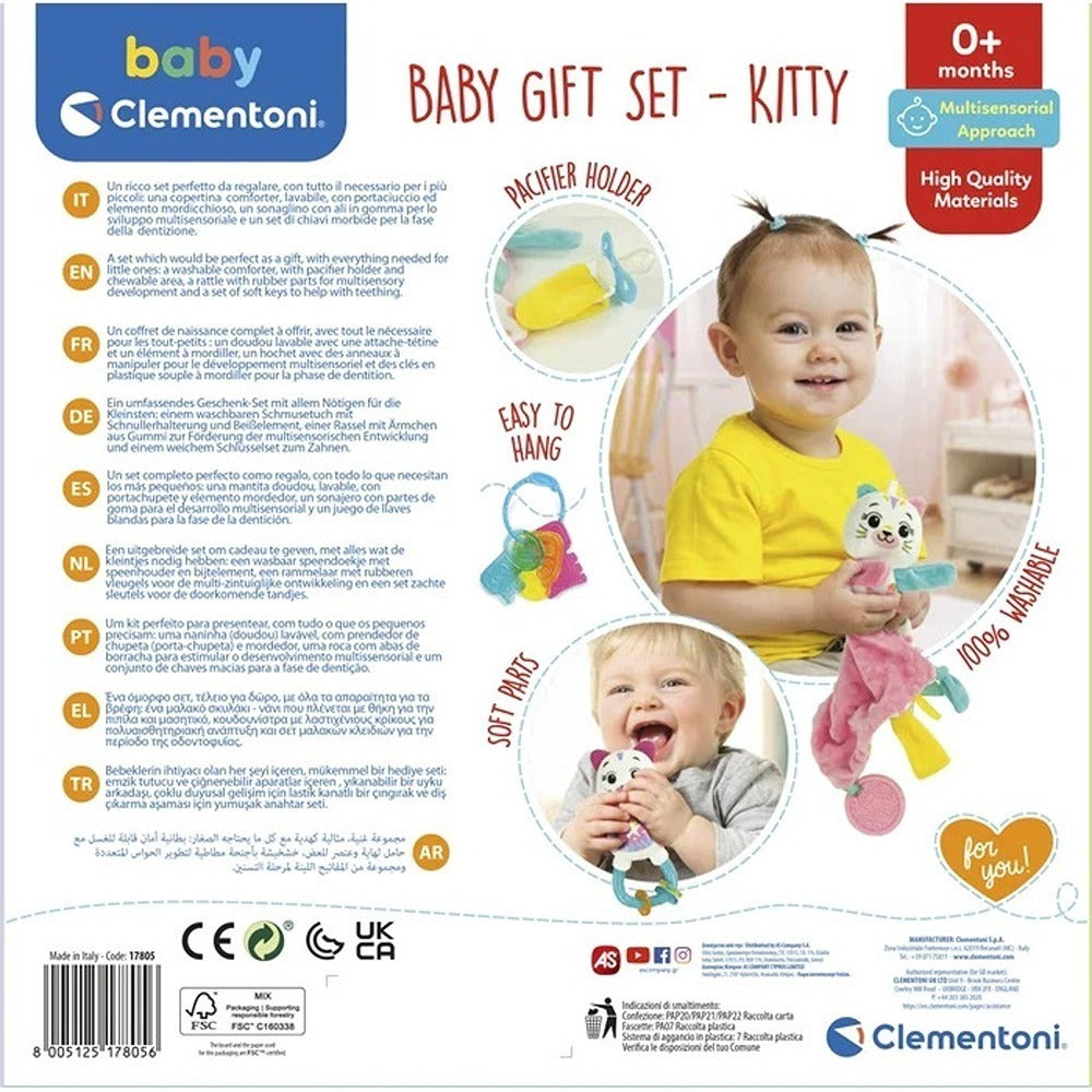 Clementoni Baby Gift Set - Kitty Set Regalo per Neonati
