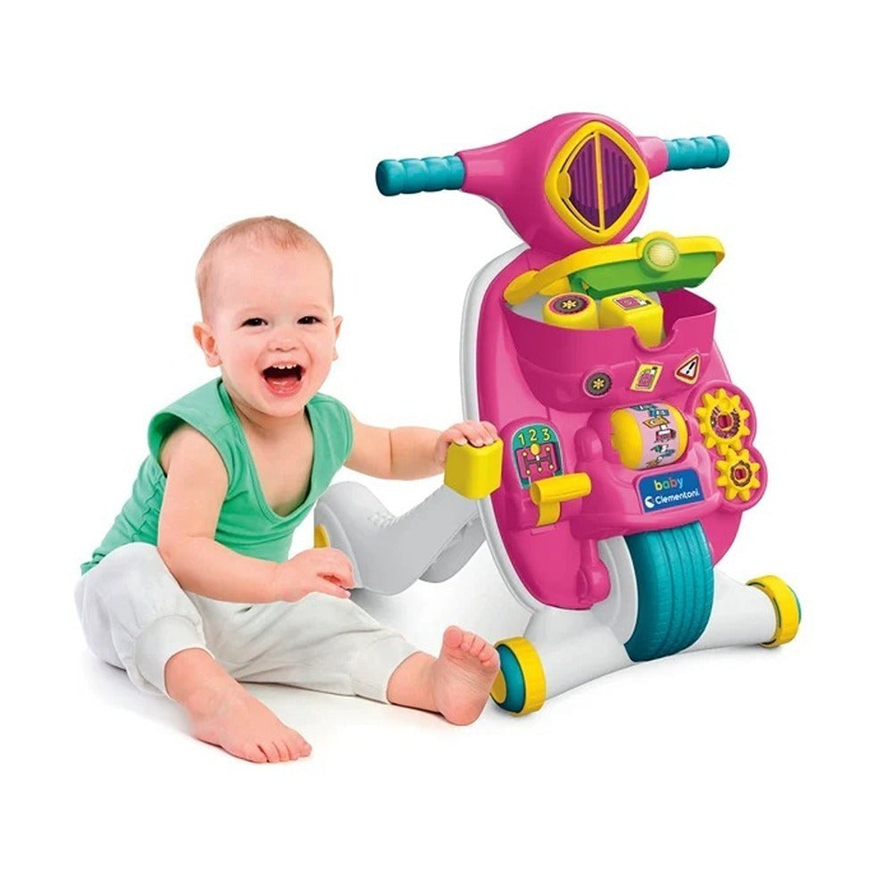 Clementoni Baby Valentina Scooterina Primi Passi 2 in 1