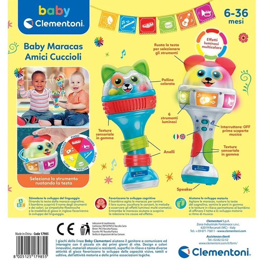 Clementoni Baby Maracas Amici Cuccioli