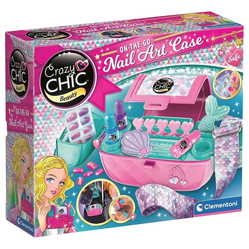 Clementoni Crazy Chic Nail Art Case Set Manicure