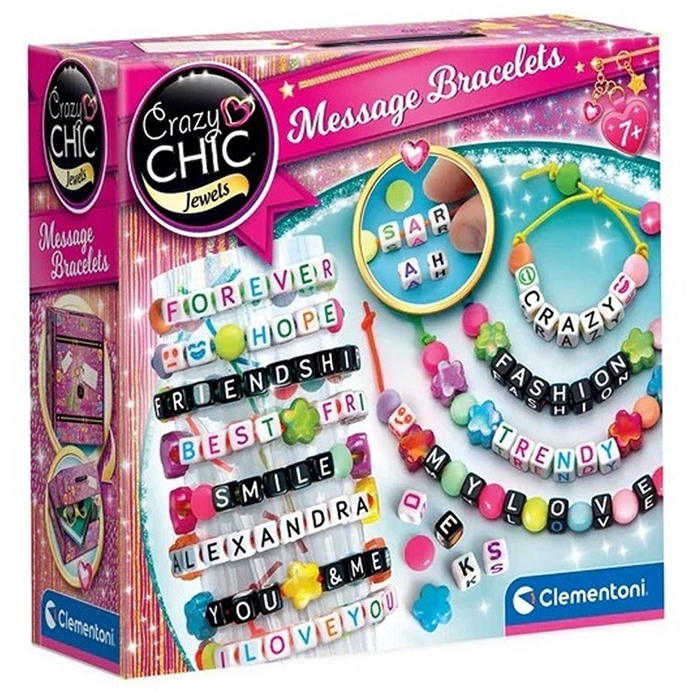 Clementoni Crazy Chic Message Bracelets - Set Per Realizzare Braccialetti