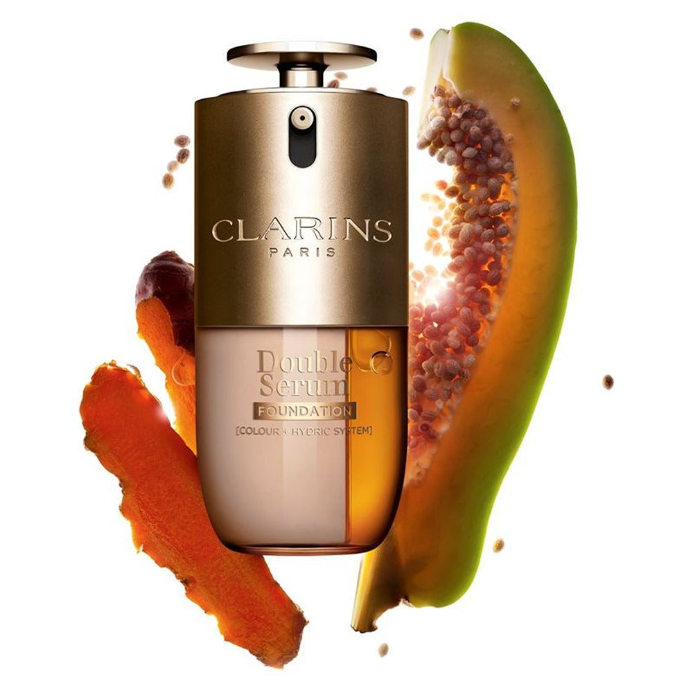 Clarins Double Serum Foundation - Fondotinta in Siero ibrido Finish Luminoso