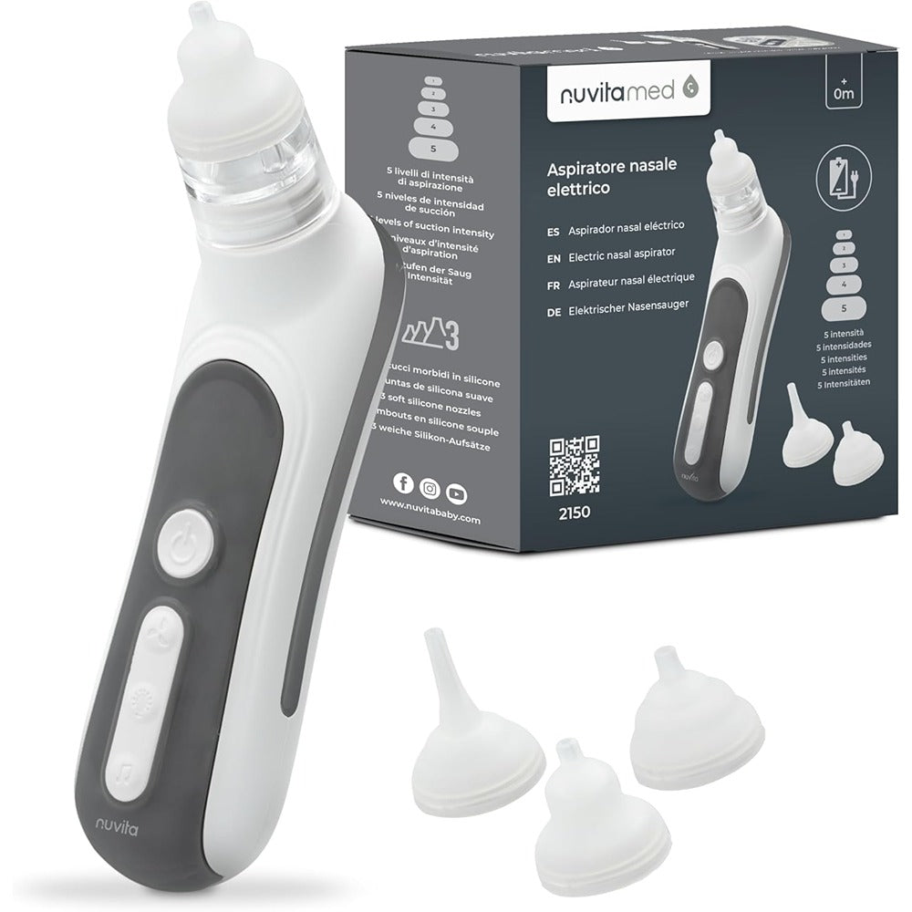 Nuvita Aspiratore Nasale Elettrico Con Batteria Ricaricabile