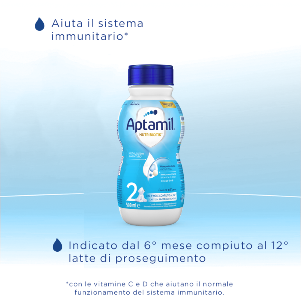 Aptamil Nutribiotik 2 Latte Liquido Di Proseguimento 500 ml