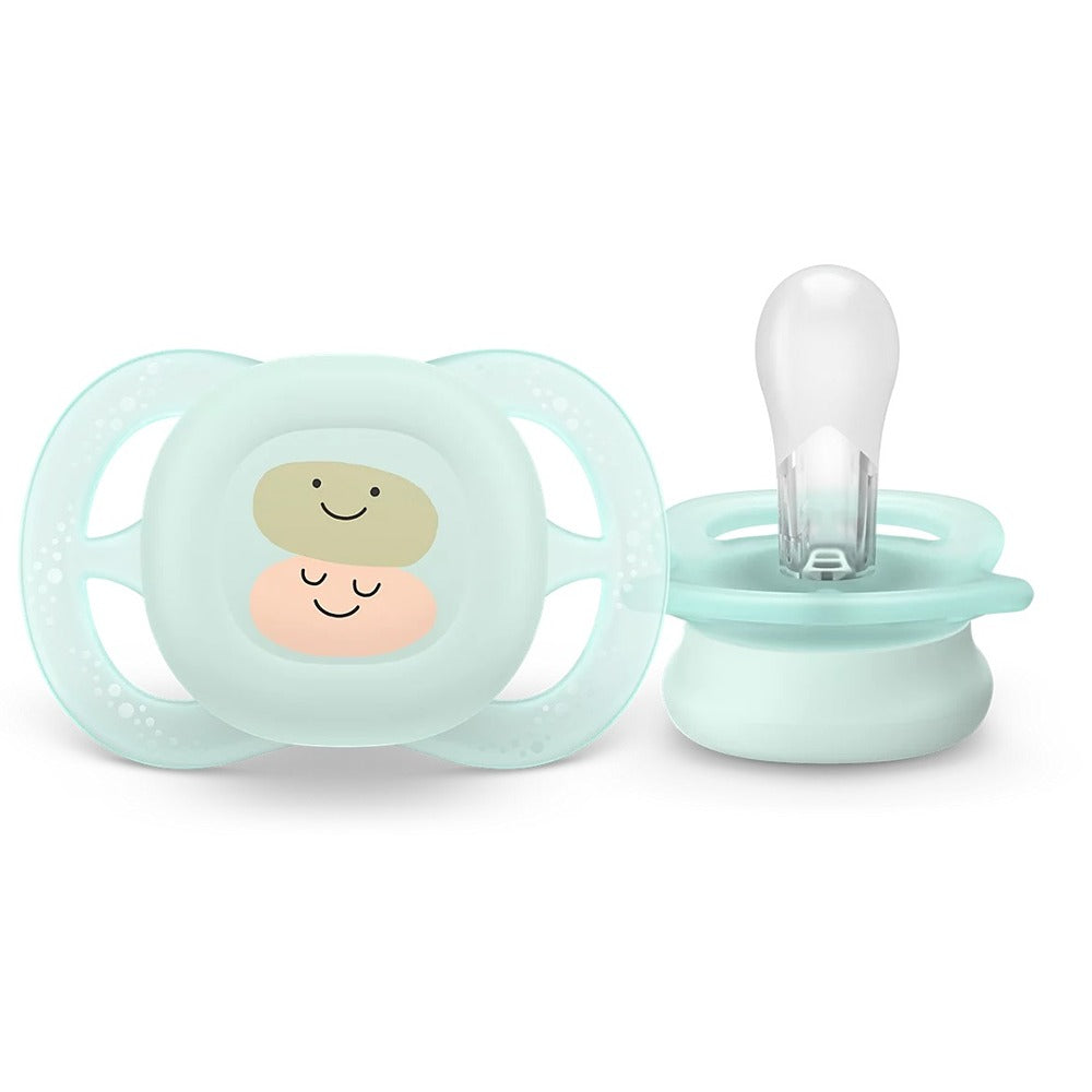 Philips Avent Ultra Start Succhietti Ortodontici Verde E Blu 0-2 Mesi 2 Pezzi