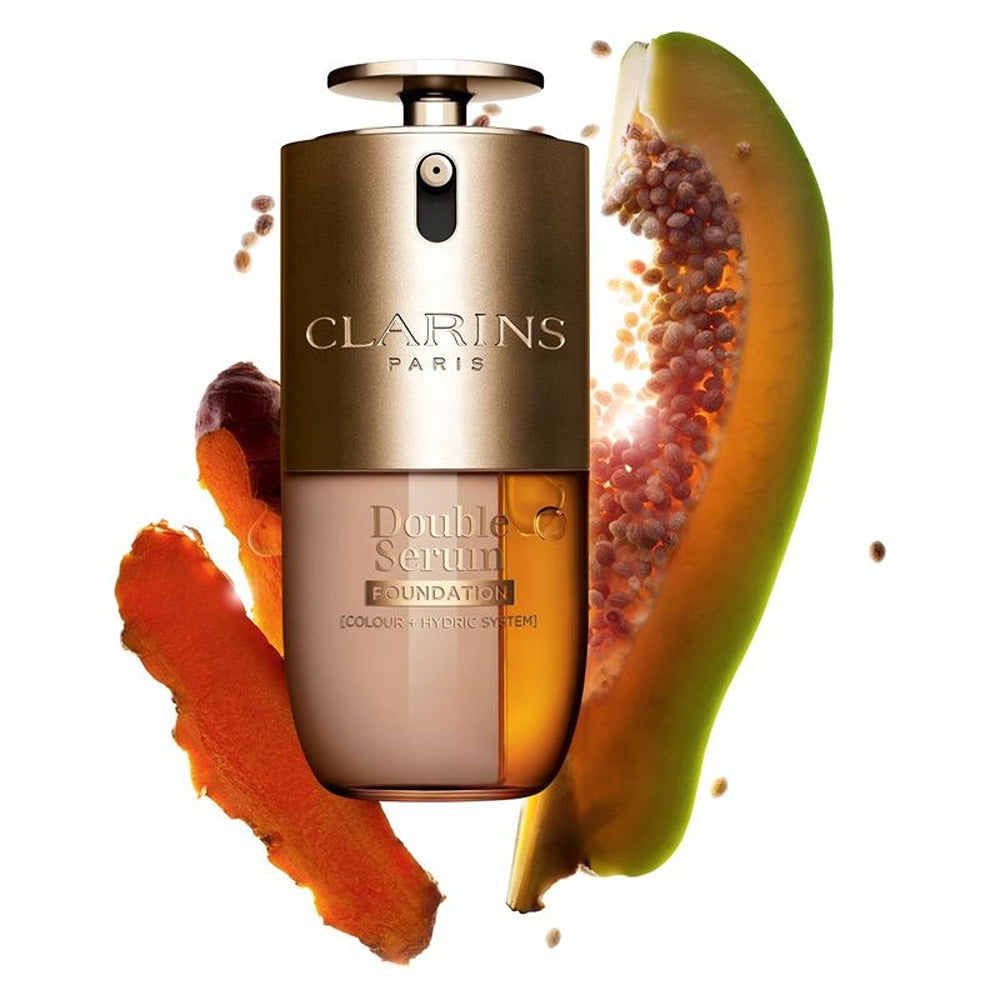 Clarins Double Serum Foundation - Fondotinta in Siero ibrido Finish Luminoso