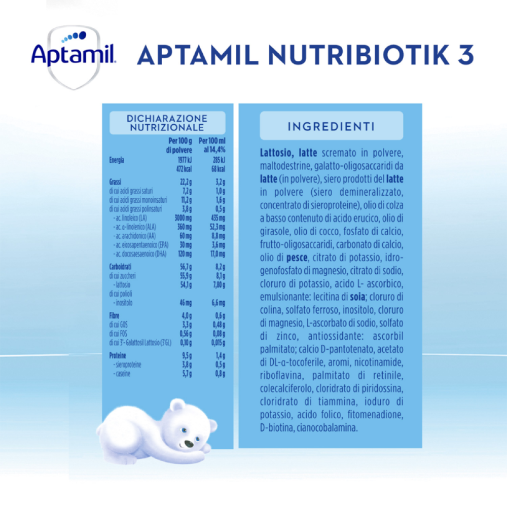 Aptamil Nutribiotik 3 Latte In Polvere Di Crescita 1200 gr
