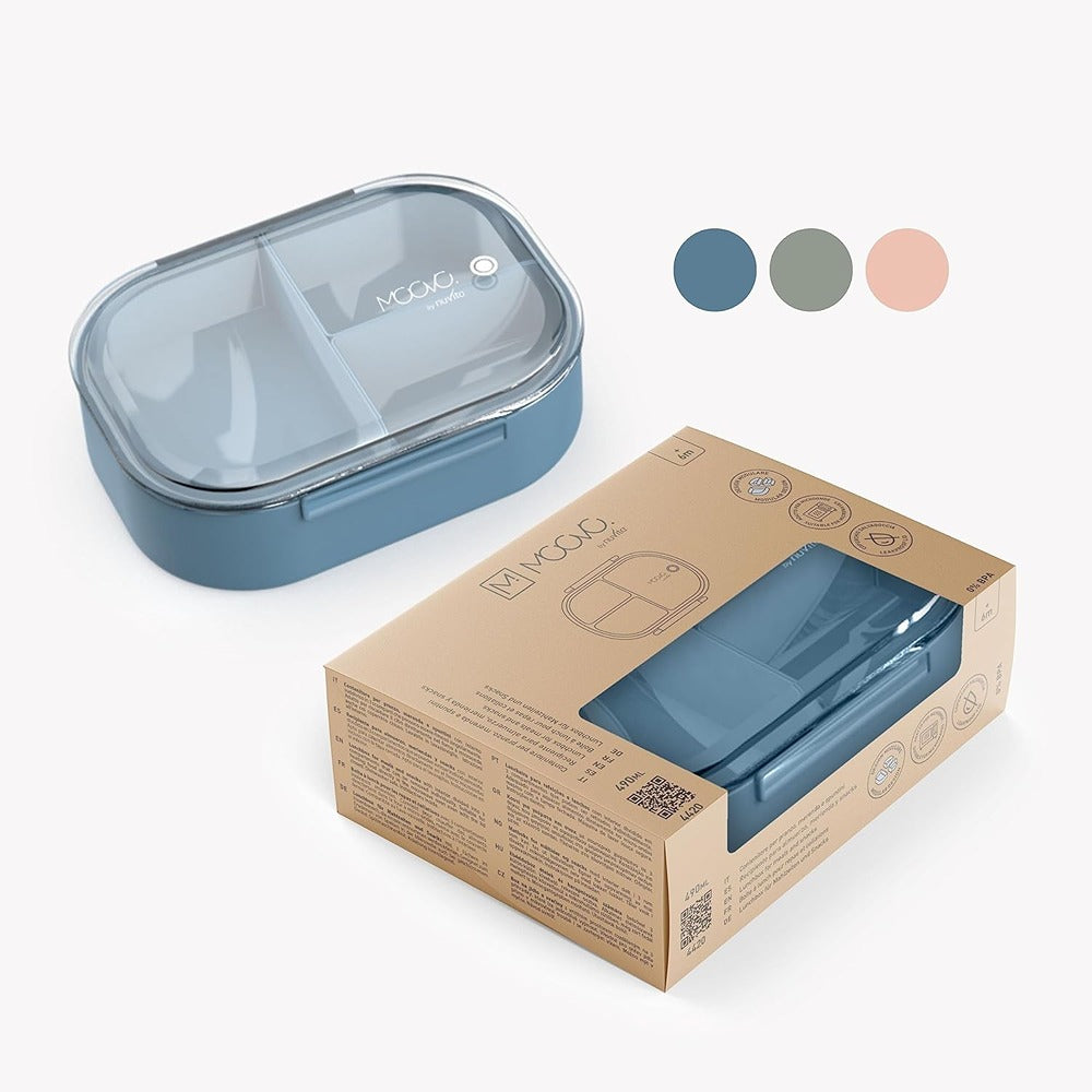 Nuvita KiddieKit Lunch Box Per Bambini 490 ml Powder Blue