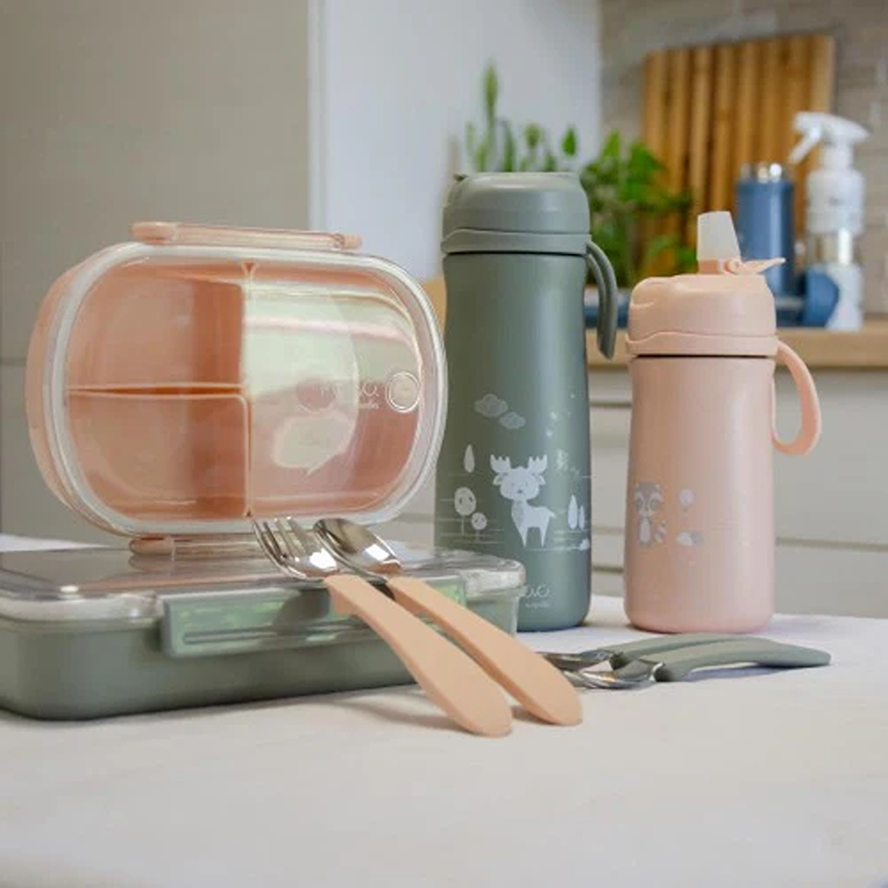Nuvita KiddieKit Lunch Box Per Bambini 950 ml English Rose