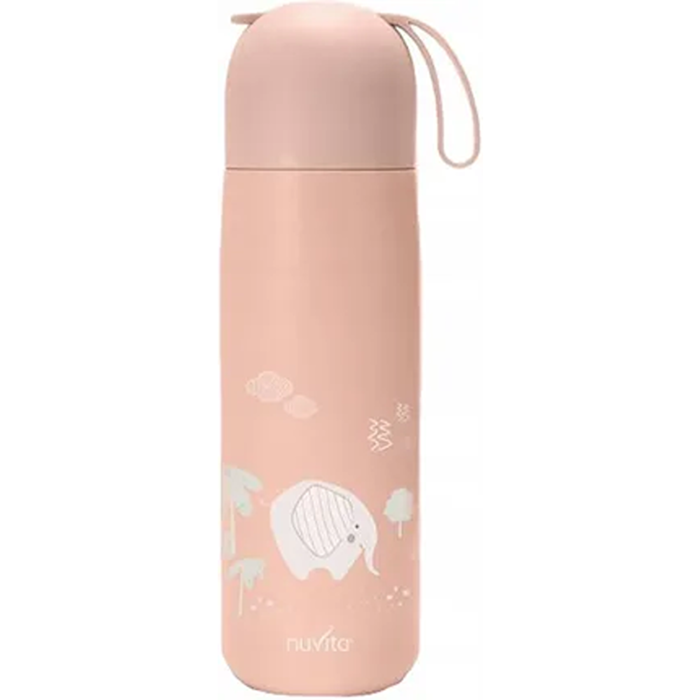 Nuvita Borraccia Termica In Acciaio Con Manico In Silicone 400 ml English Rose