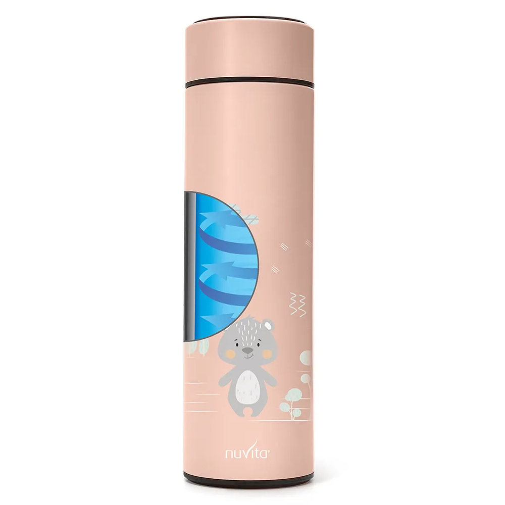 Nuvita Borraccia Termica In Acciaio Con Termometro Led 500 ml English Rose