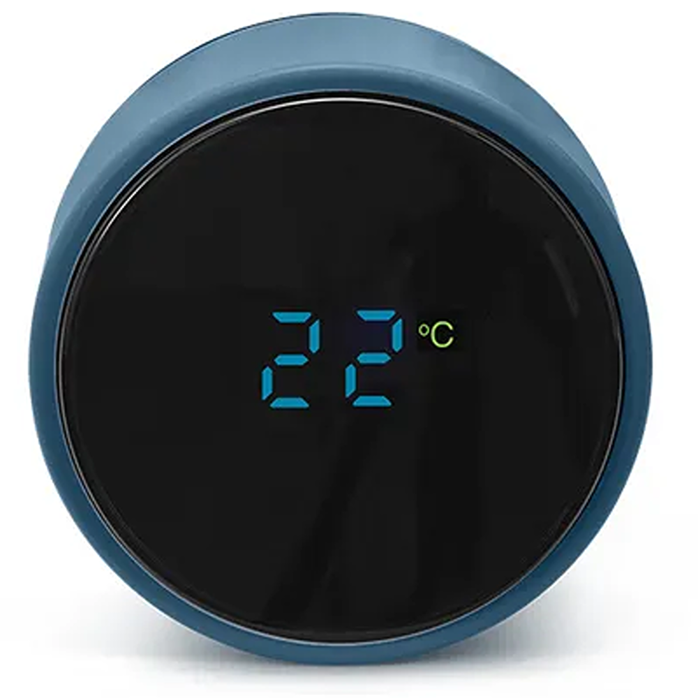 Nuvita Borraccia Termica In Acciaio Con Termometro Led 500 ml Powder Blue
