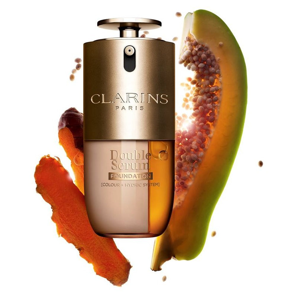 Clarins Double Serum Foundation - Fondotinta in Siero ibrido Finish Luminoso