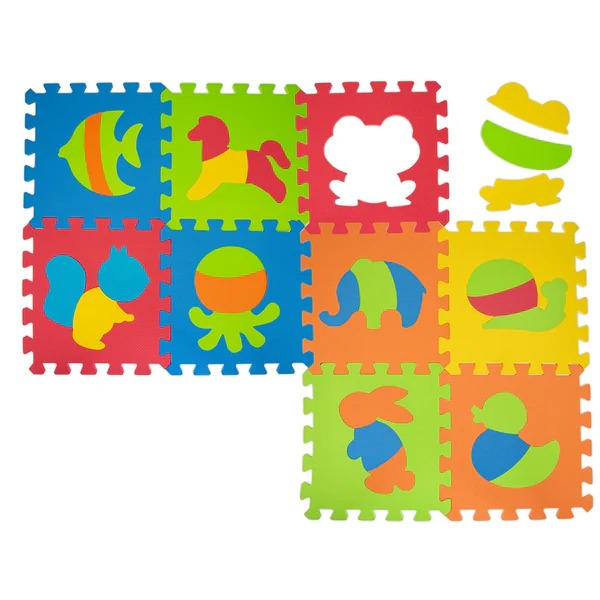 Teorema Tappeto Puzzle Bambini con Lettere 9 Pezzi