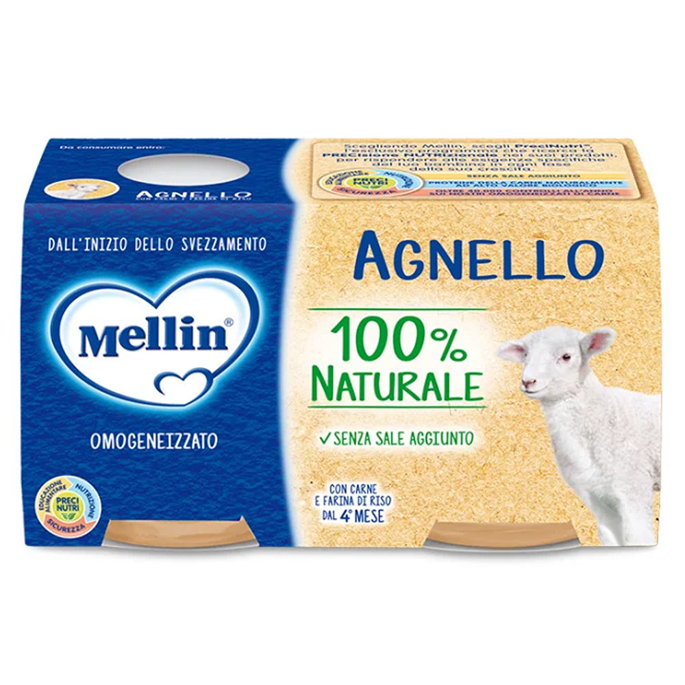 Mellin Omogeneizzato Agnello 2x120 gr