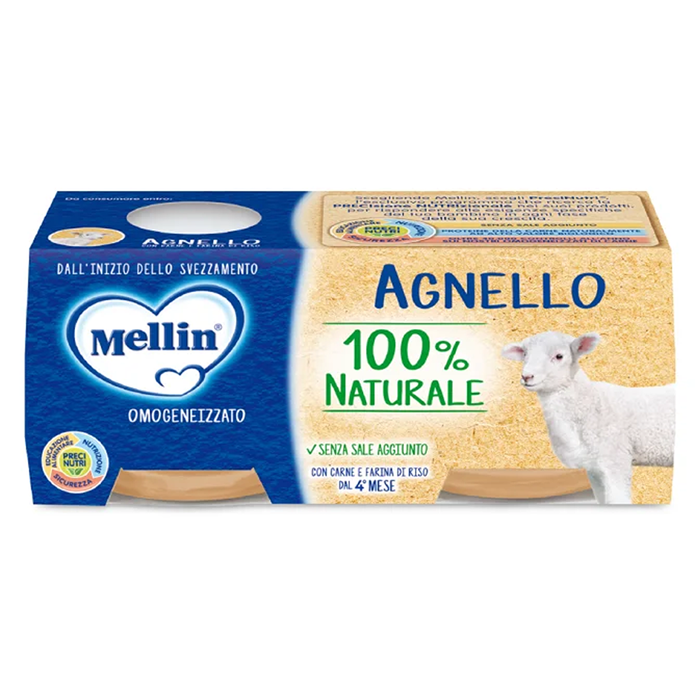 Mellin Omogeneizzato Agnello 2x80 gr