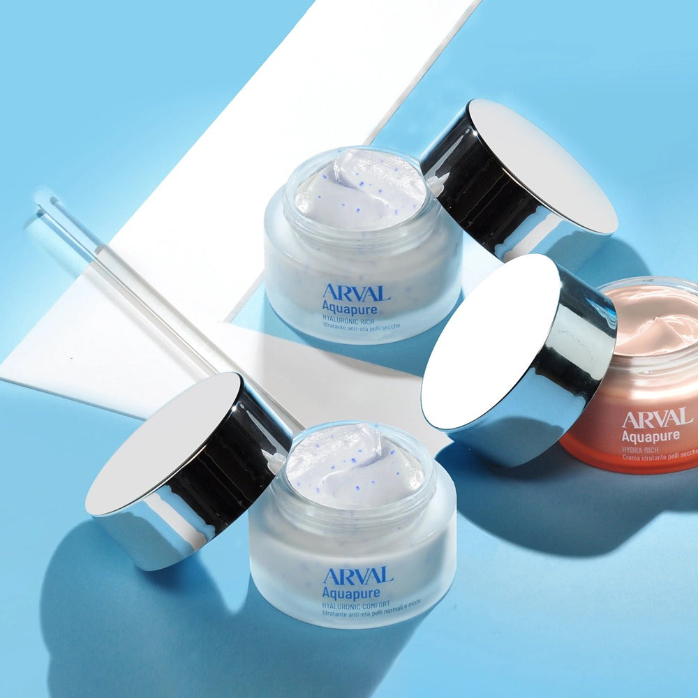 Arval Aquapure Hyaluronic Rich - Idratante Anti-Età Pelli Secche