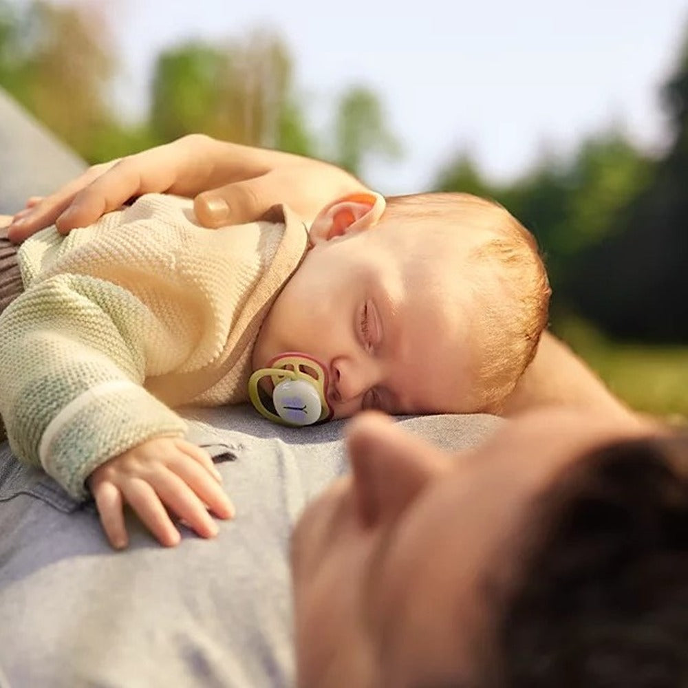 Philips Avent Ultra Air Nighttime Succhietti Ortodontici Farfalla E Bruco 0-6 Mesi 2 Pezzi