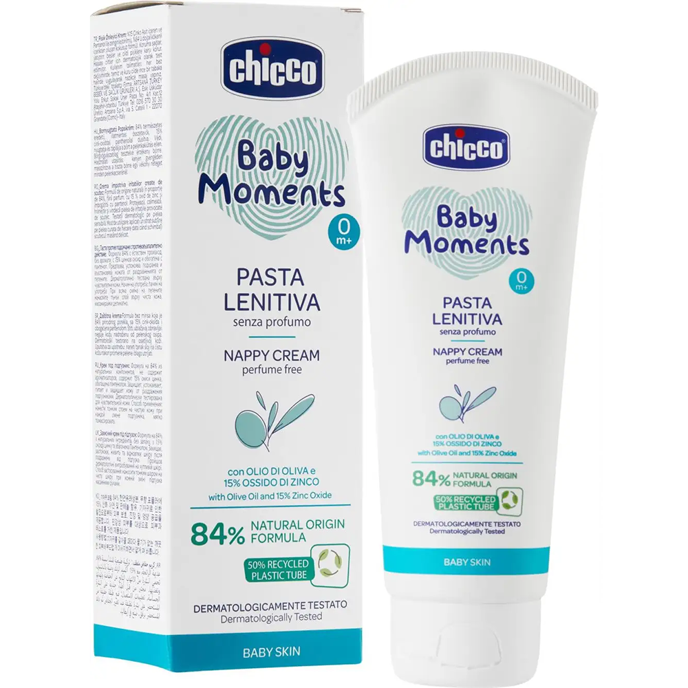 Chicco Baby Moments Set Clean & Protect Bagno Corpo 200 ml - Shampoo 200 ml - Pasta Lenitiva 100 ml