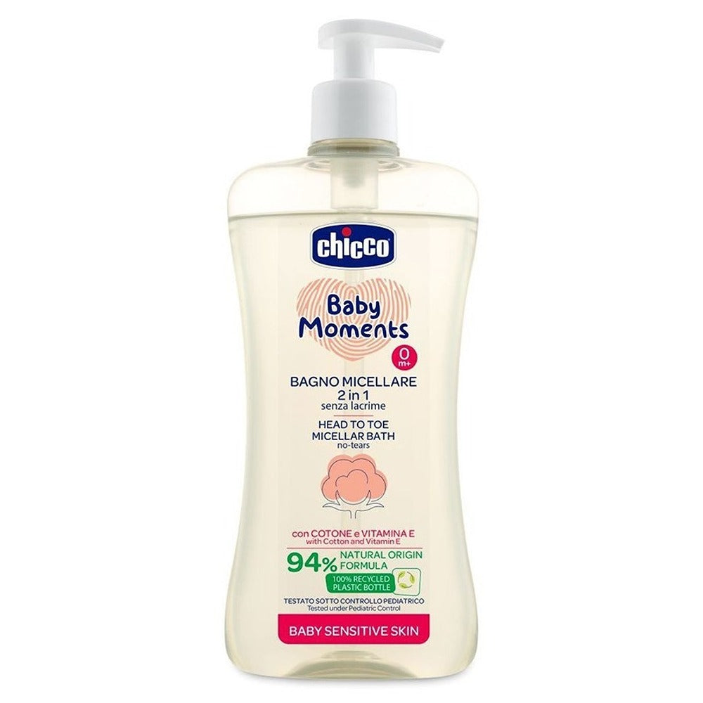 Chicco Baby Moments Bagno Micellare 2 In 1 Senza Lacrime 500 ml